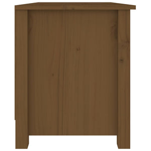 Schuhbank Honigbraun Kiefer Massivholz 70cm