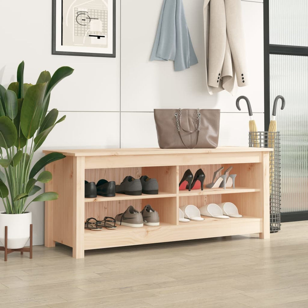 Schuhbank Kiefer Massivholz 110 cm
