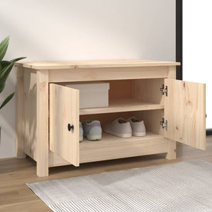 Massivholz Schuhschrank Kiefer 70cm