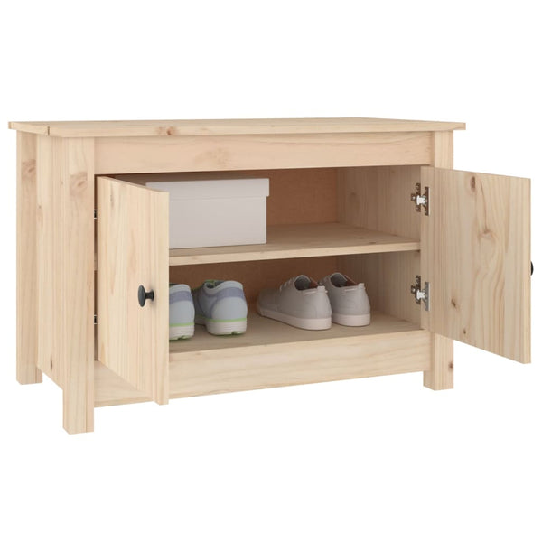 Massivholz Schuhschrank Kiefer 70cm