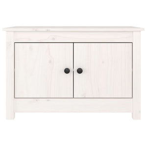 vidaXL Shoe Cabinet White 70x38x45.5 cm Solid Pine Wood