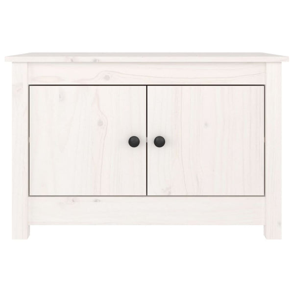 vidaXL Shoe Cabinet White 70x38x45.5 cm Solid Pine Wood