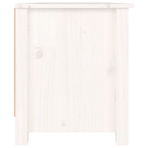 vidaXL Shoe Cabinet White 70x38x45.5 cm Solid Pine Wood