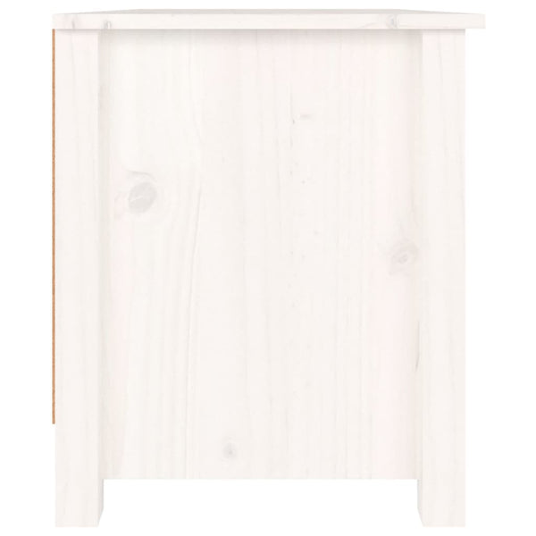 vidaXL Shoe Cabinet White 70x38x45.5 cm Solid Pine Wood
