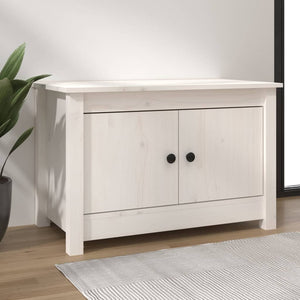 vidaXL Shoe Cabinet White 70x38x45.5 cm Solid Pine Wood