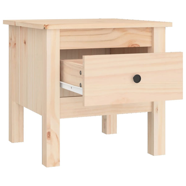 Beistelltische 2er Set Kiefer Massivholz 40x40 cm