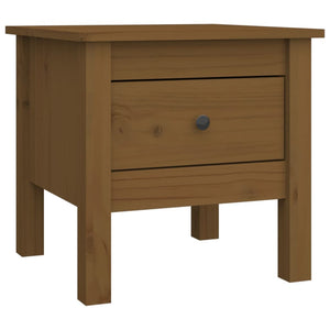 2er Set Beistelltische Honigbraun Kiefer Massivholz