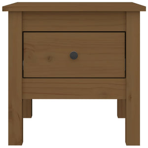 2er Set Beistelltische Honigbraun Kiefer Massivholz