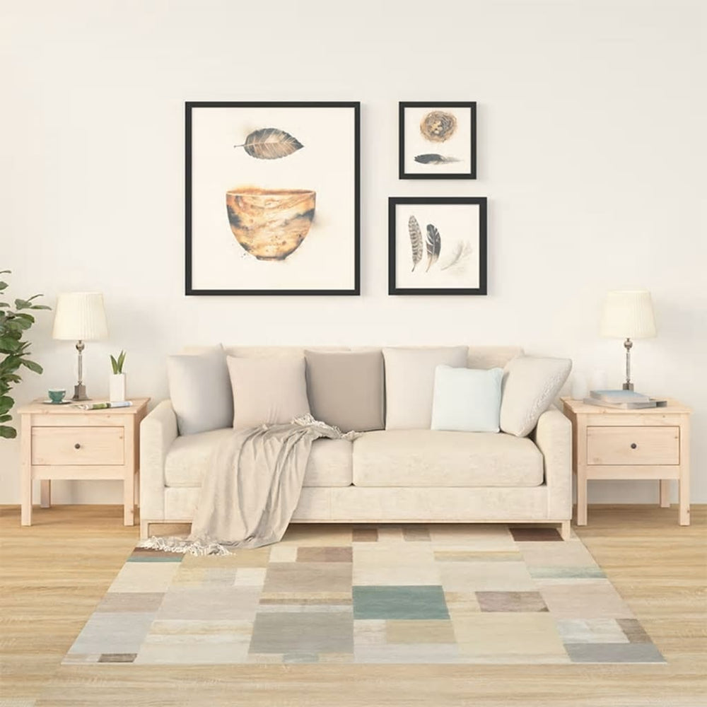Beistelltische 2er Set Kiefer Massivholz 50x50 cm