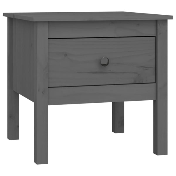 Graue Kiefer Beistelltische, 2er Set