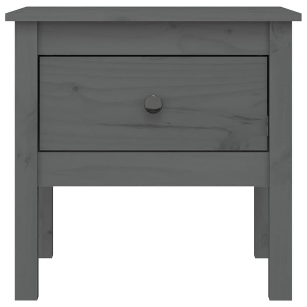 Graue Kiefer Beistelltische, 2er Set
