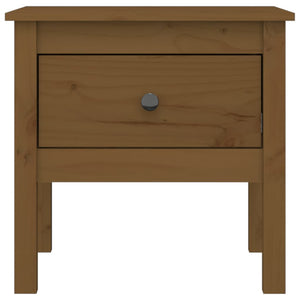 Beistelltisch Honigbraun Kiefer Massivholz 50x50 cm