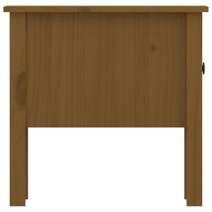 Beistelltisch Honigbraun Kiefer Massivholz 50x50 cm