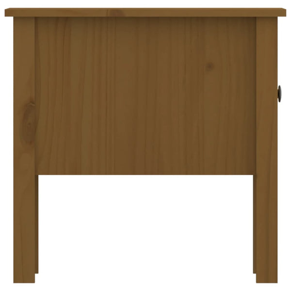 Beistelltisch Honigbraun Kiefer Massivholz 50x50 cm