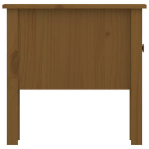 Beistelltische 2er Set Honigbraun Kiefer Massivholz