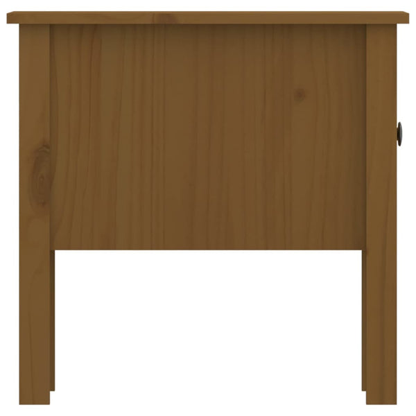 Beistelltische 2er Set Honigbraun Kiefer Massivholz