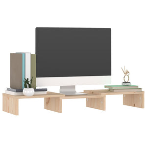 Monitorständer Kiefer Massivholz 60 cm