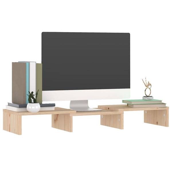 Monitorständer Kiefer Massivholz 60 cm