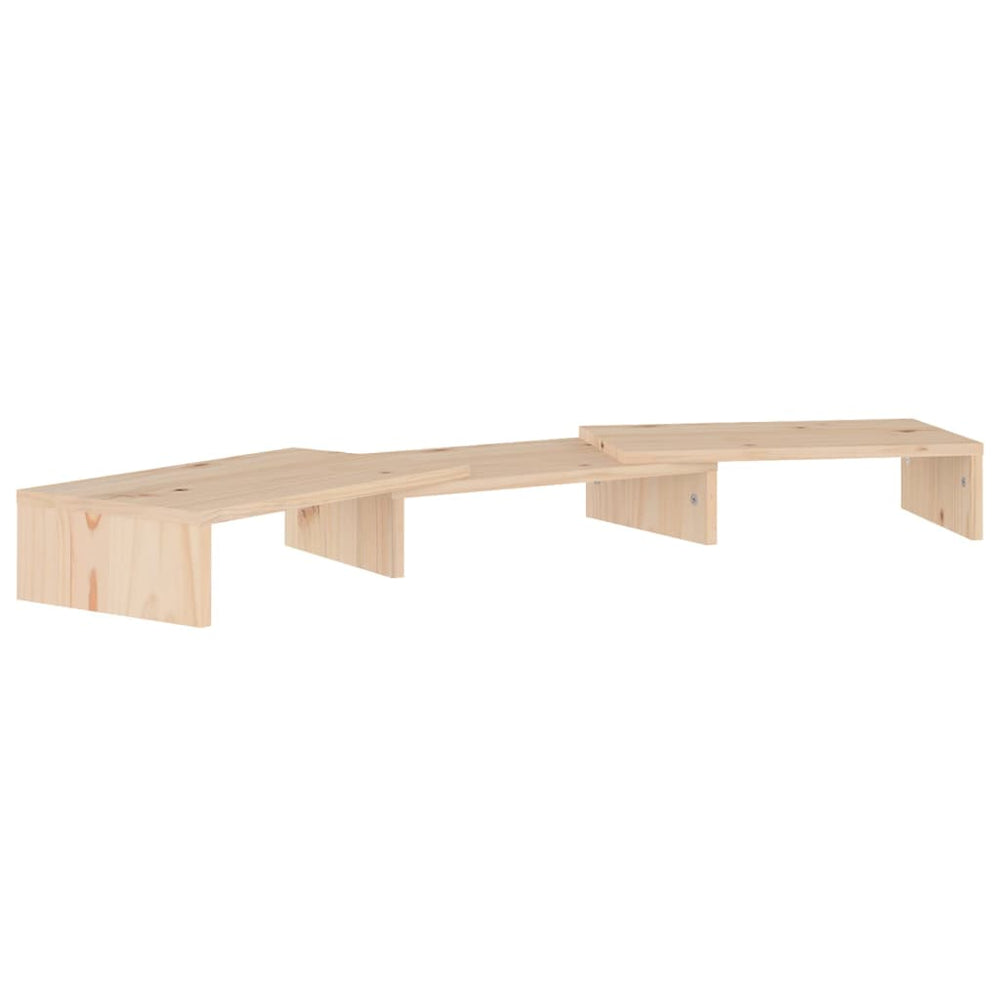 vidaXL Monitor Stand 80x24x10.5 cm Solid Pine Wood