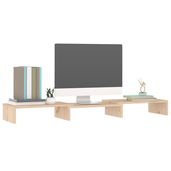Monitorständer Kiefer Massivholz 80 cm