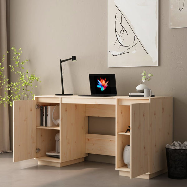 Massivholz Schreibtisch Kiefer 140x50 cm