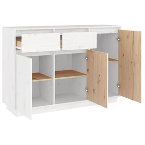 Weißes Sideboard 110 cm Kiefer Massivholz