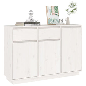 Weißes Sideboard 110 cm Kiefer Massivholz