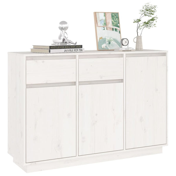 Weißes Sideboard 110 cm Kiefer Massivholz
