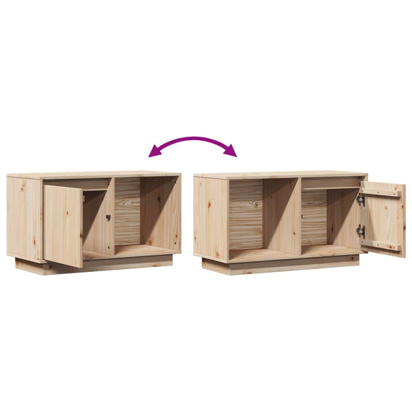 TV-Schrank Kiefer Massivholz 74 cm