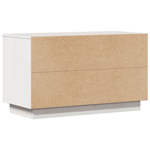 Weißer TV-Schrank Kiefer Massivholz 74 cm