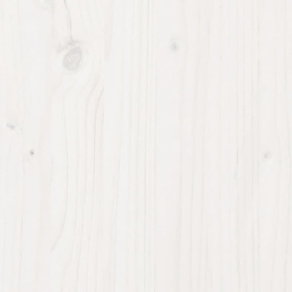 Weißer TV-Schrank Kiefer Massivholz 74 cm