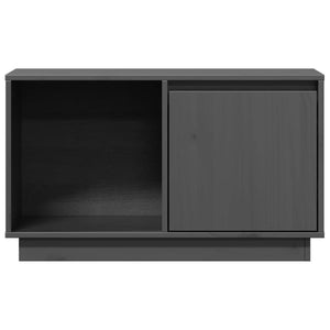 Grauer TV-Schrank aus Kiefernholz 74 cm