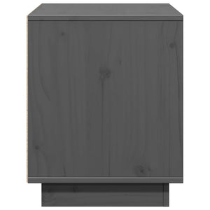 Grauer TV-Schrank aus Kiefernholz 74 cm