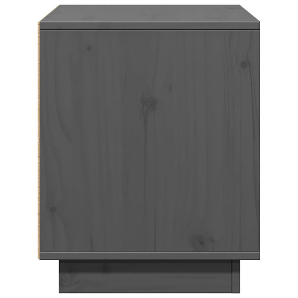 Grauer TV-Schrank aus Kiefernholz 74 cm