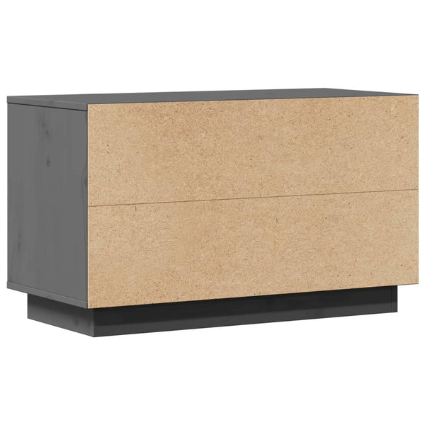 Grauer TV-Schrank aus Kiefernholz 74 cm
