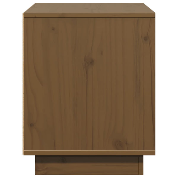 vidaXL Meuble TV marron miel 74x35x44 cm pin massif