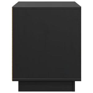 Schwarzer TV-Schrank Kiefer Massivholz 74 cm