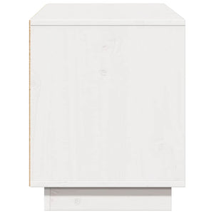 Weißer TV-Schrank 110,5cm Kiefer Massivholz