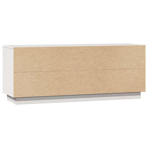 Weißer TV-Schrank 110,5cm Kiefer Massivholz