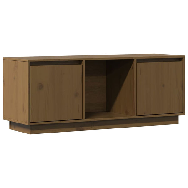 TV-Schrank Honigbraun Kiefer Massivholz