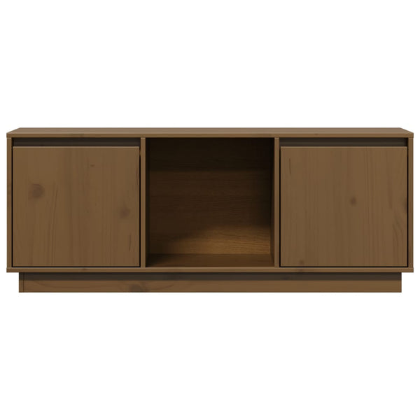 TV-Schrank Honigbraun Kiefer Massivholz
