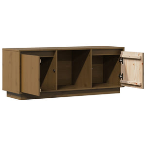 TV-Schrank Honigbraun Kiefer Massivholz