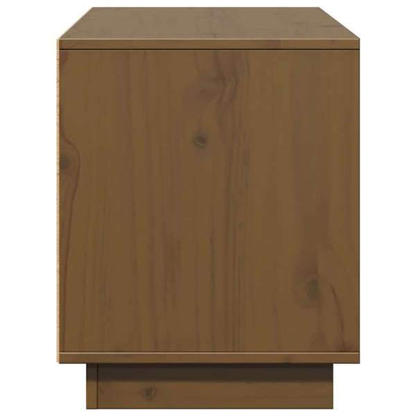 TV-Schrank Honigbraun Kiefer Massivholz