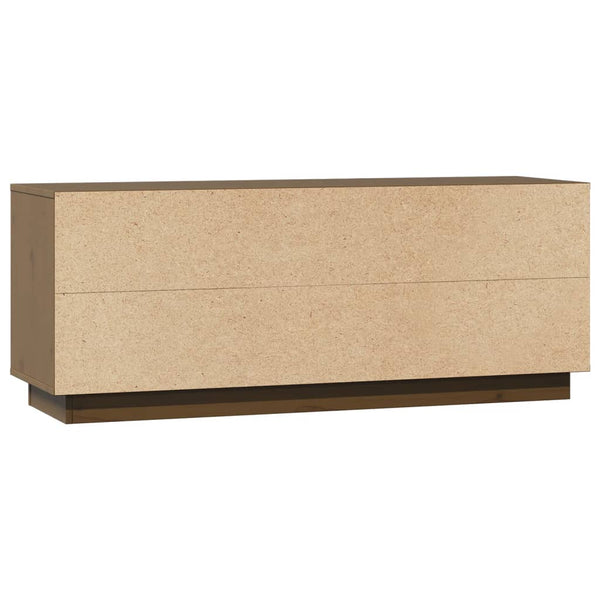TV-Schrank Honigbraun Kiefer Massivholz