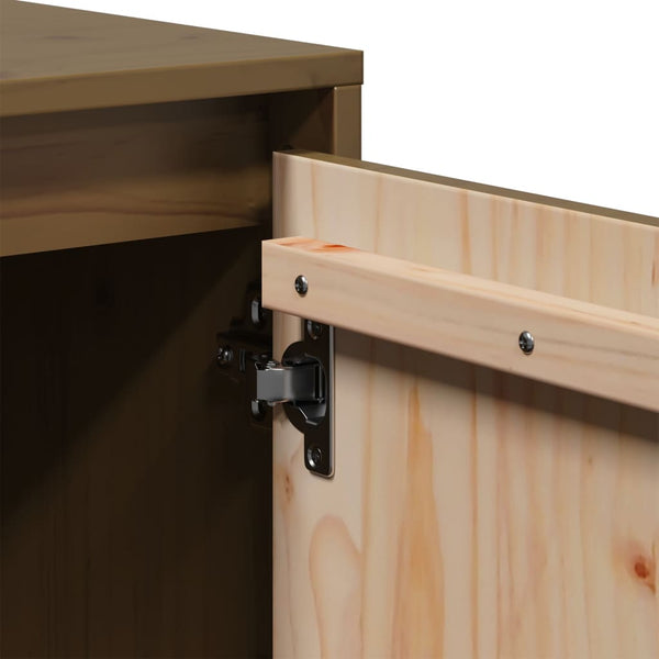 TV-Schrank Honigbraun Kiefer Massivholz