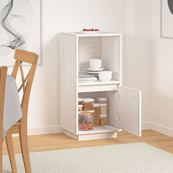 Weißes Kiefer Sideboard 38x35x80cm