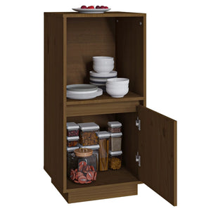 Sideboard Honigbraun Kiefer Massivholz 38x80 cm