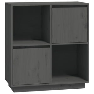 Graues Kiefer Massivholz Sideboard 74x80cm