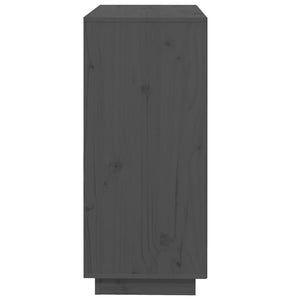 Graues Kiefer Massivholz Sideboard 74x80cm
