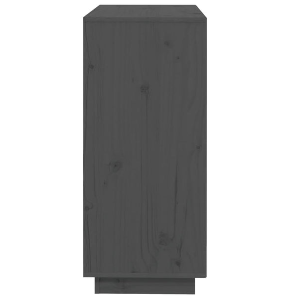 Graues Kiefer Massivholz Sideboard 74x80cm
